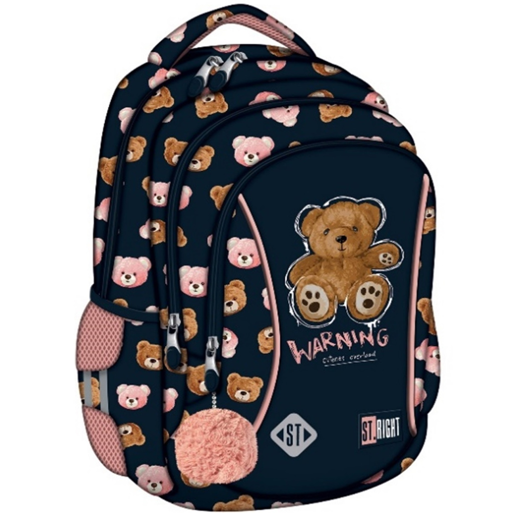 St.Right Teddy Bear macis iskolatáska, hátizsák BP26 39x27x17cm kép 1