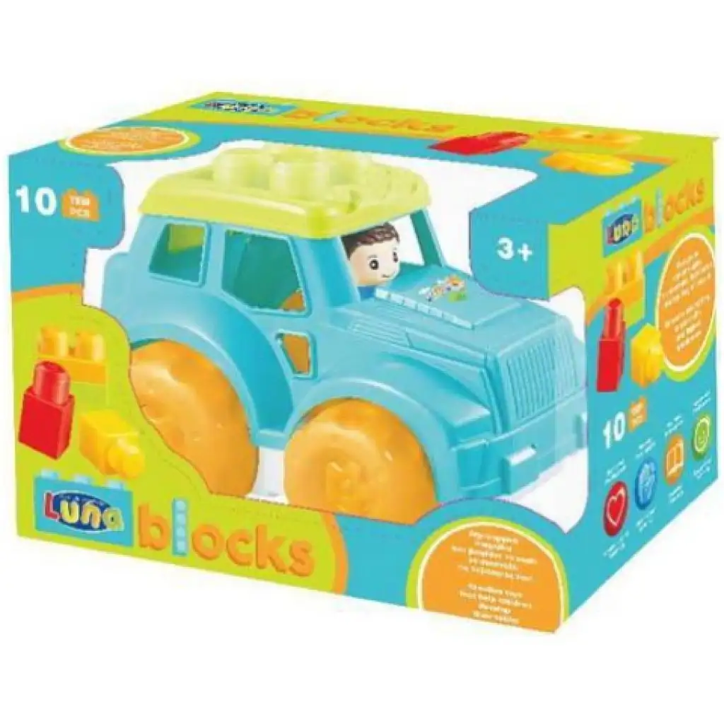 Blocks Maxi: Terepjáró építőjáték 10db-os szett kép 2