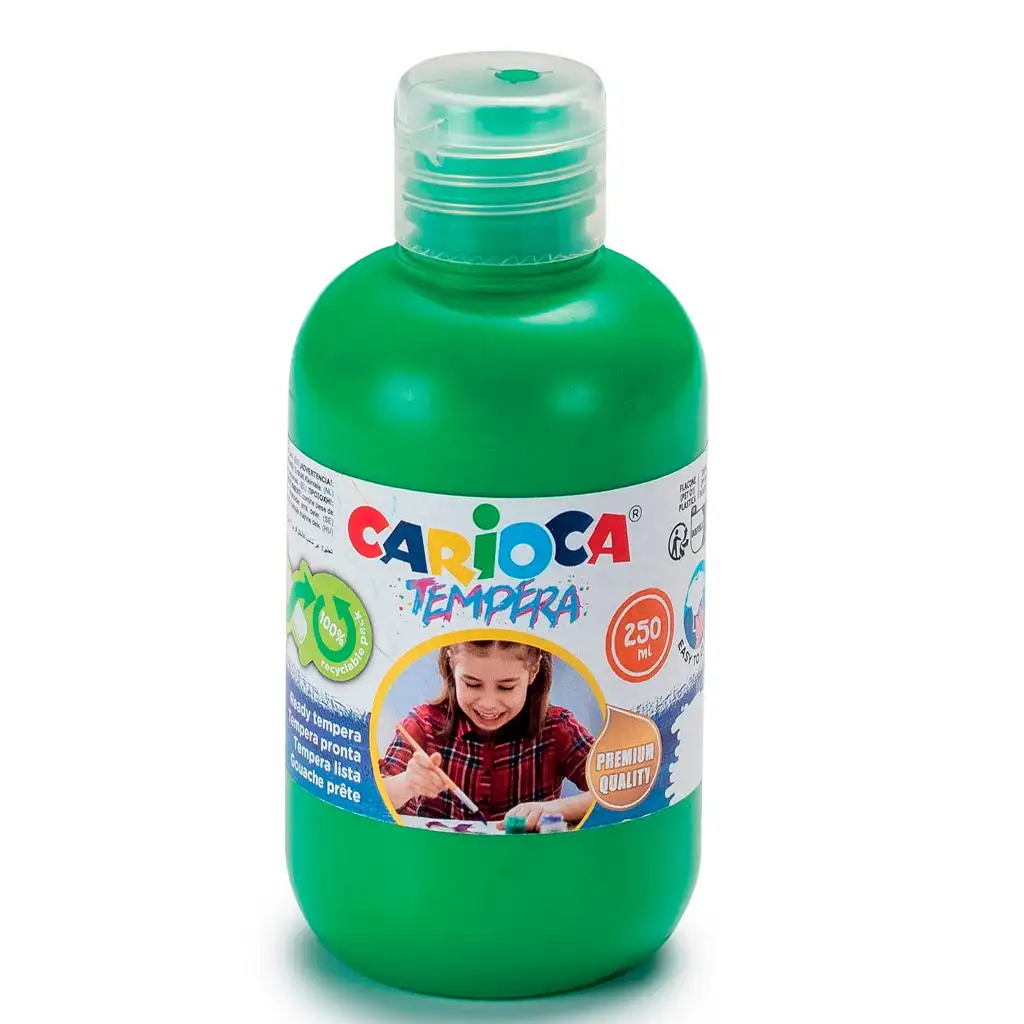 Zöld tempera 250ml-es - Carioca kép 1