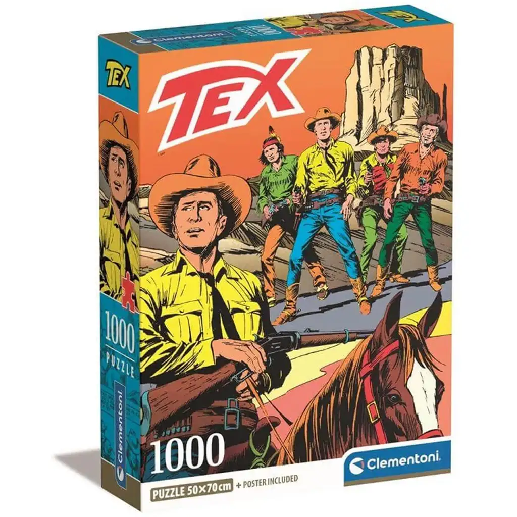 Tex 2 képregényes HQC 1000 db-os puzzle poszterrel - Clementoni kép 1