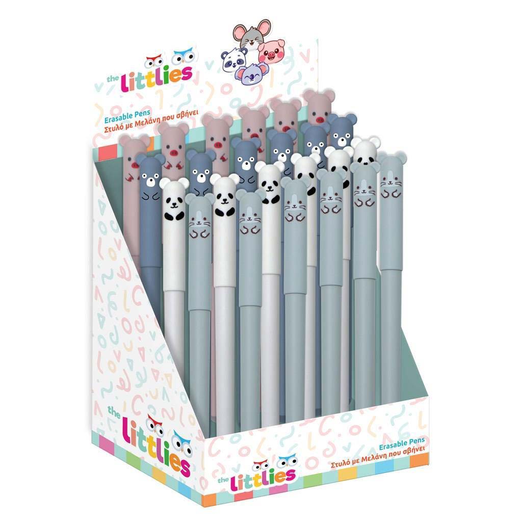 The Littlies: Cuki állatos radírozható golyóstoll többféle 1db kép 1