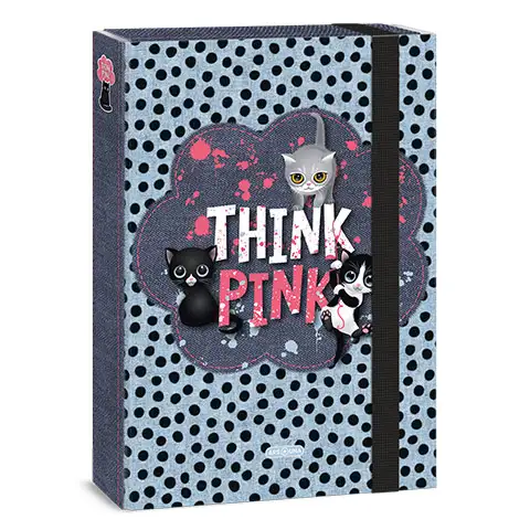 Ars Una: Think Pink gumis füzetbox A/4-es kép 1