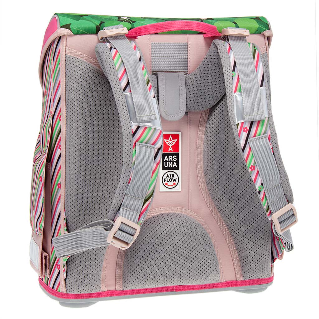 Ars Una: Think Pink kompakt ergonomikus mágneszáras iskolatáska, hátizsák 33x41x24cm kép 2