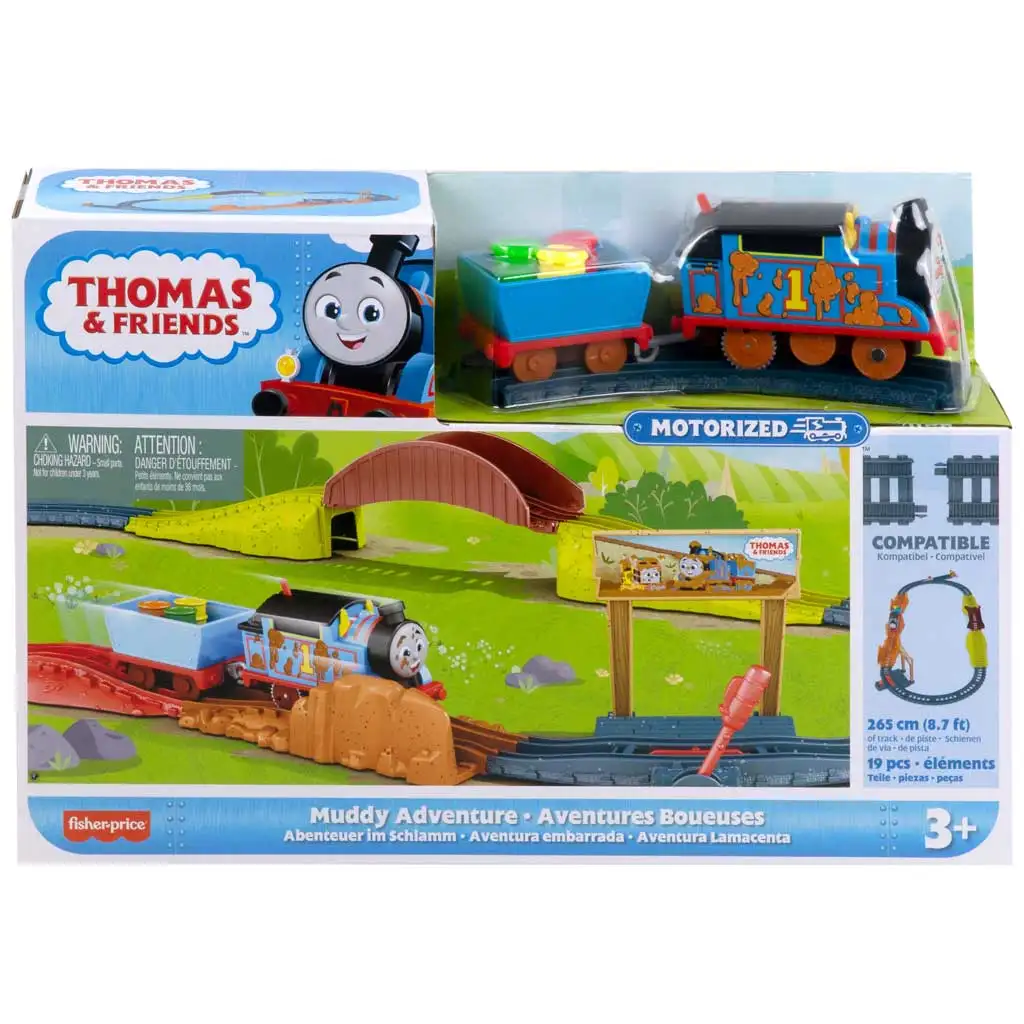 Fisher-Price: Thomas és barátai - Sáros Kaland motorizált pályaszett - Mattel kép 1