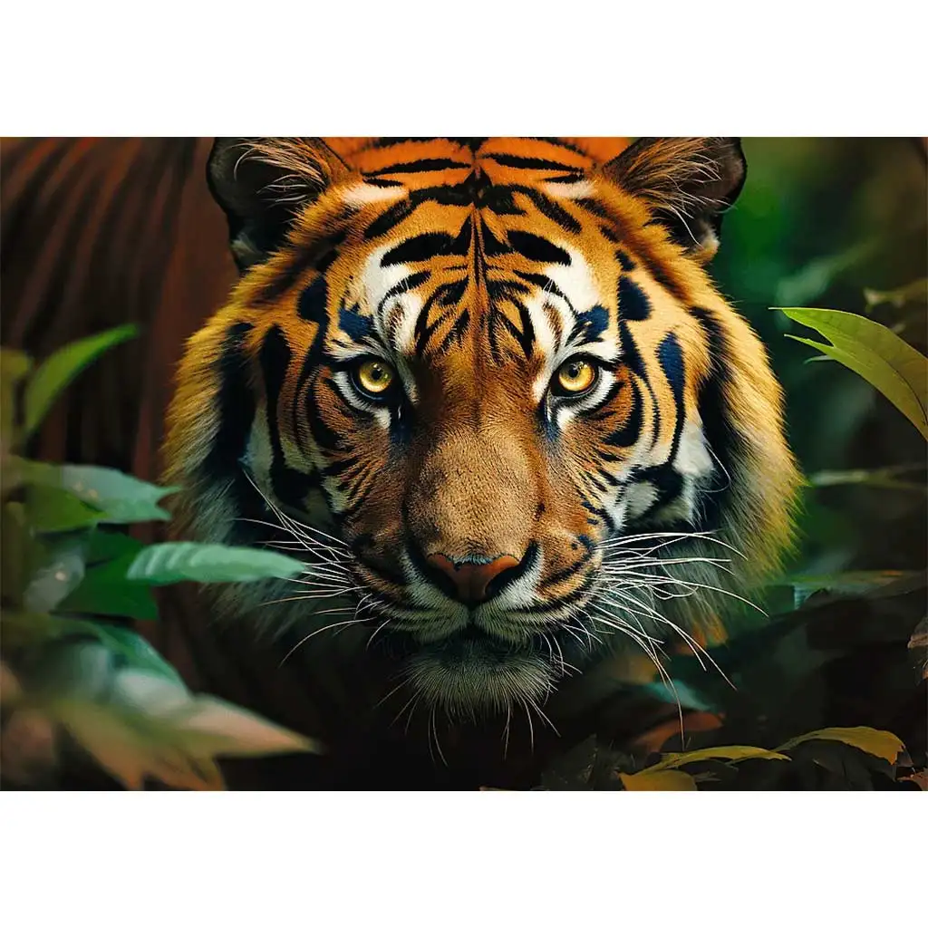Tigris a vadonban 1000db-os HQ puzzle kirakó - Trefl kép 2
