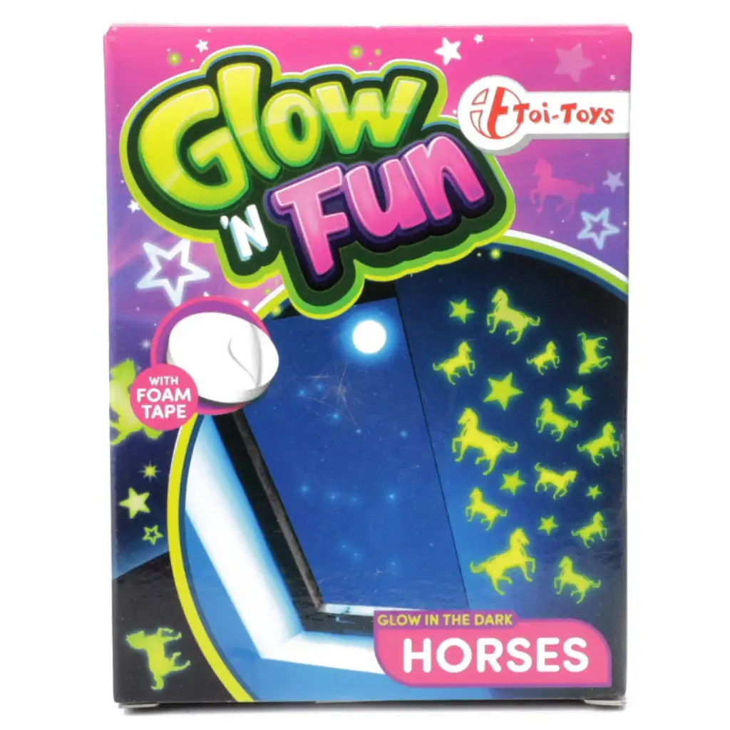 Glow'N Fun Lovas fluoreszkáló dekor matrica kép 1