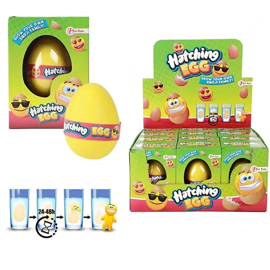 Növekvő smiley figura többféle változatban tojásban 1db kép 1
