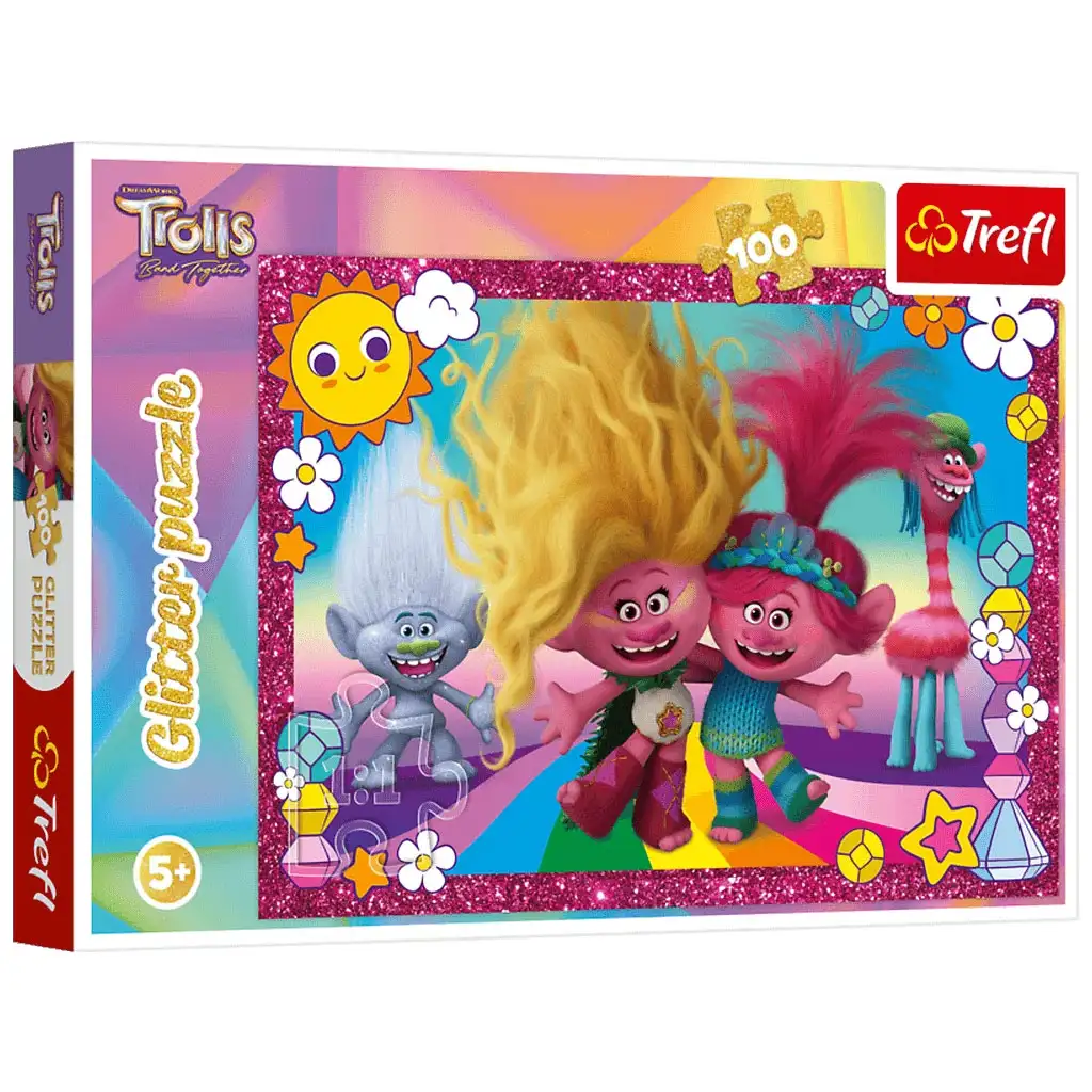 Trollok 100db-os glitter puzzle -Trefl kép 1