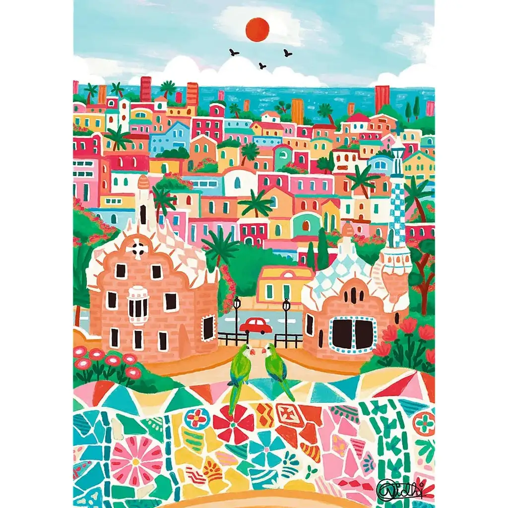 A színek művészete, Barcelona 1000db-os prémium puzzle - Trefl kép 2