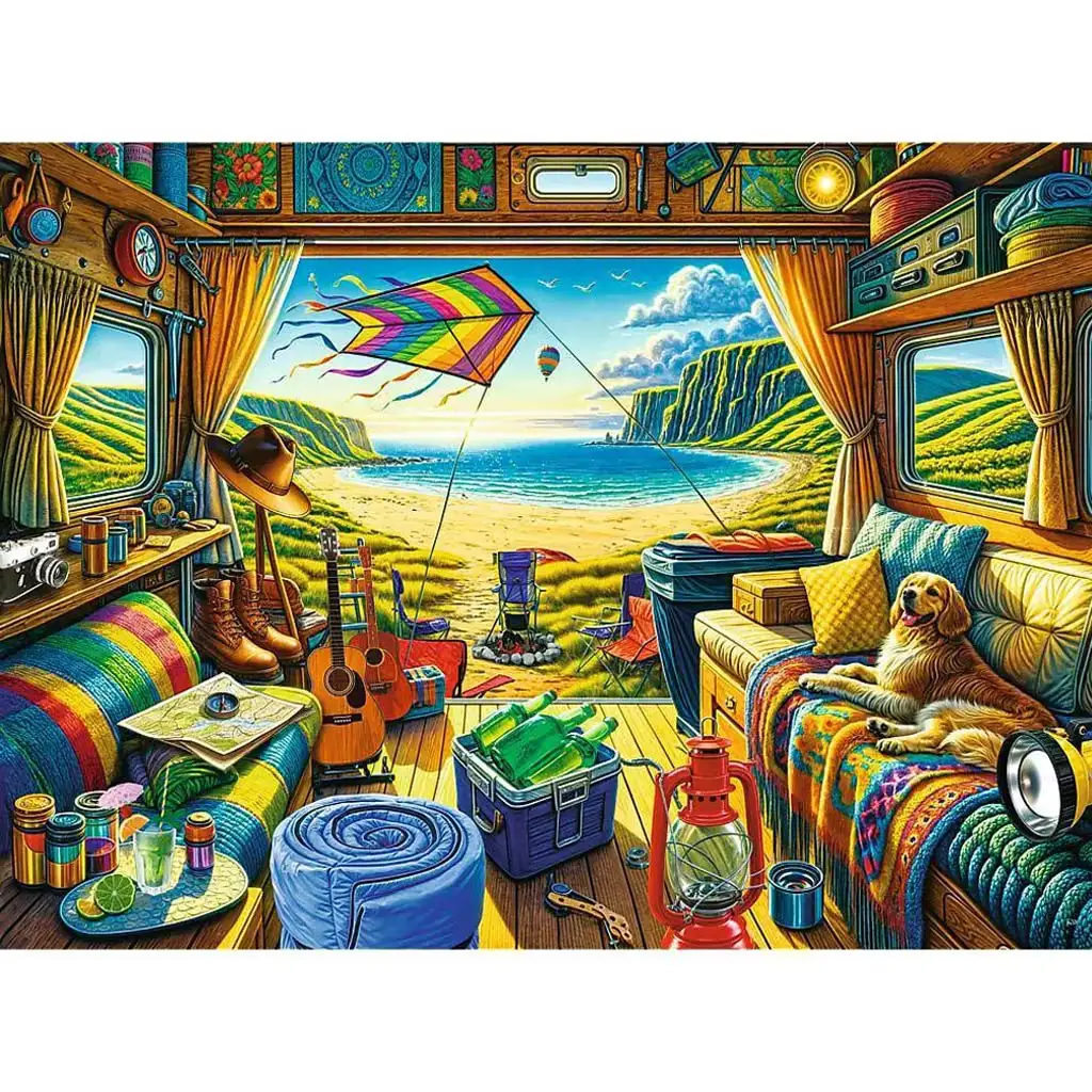 Lakóautós élet prémium plusz 1000db-os puzzle - Trefl kép 2