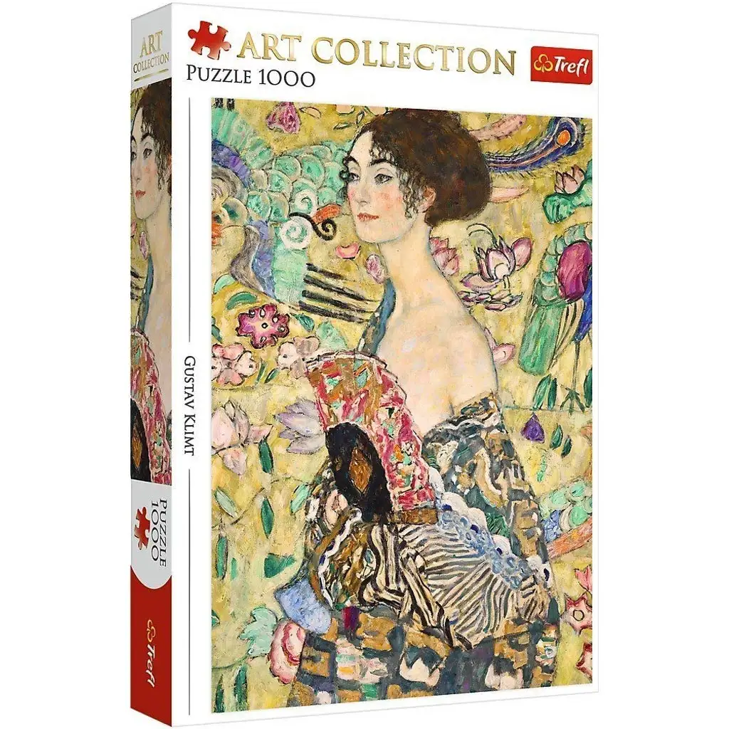 Gustav Klimt: A hölgy legyezővel 1000db-os puzzle - Trefl kép 1