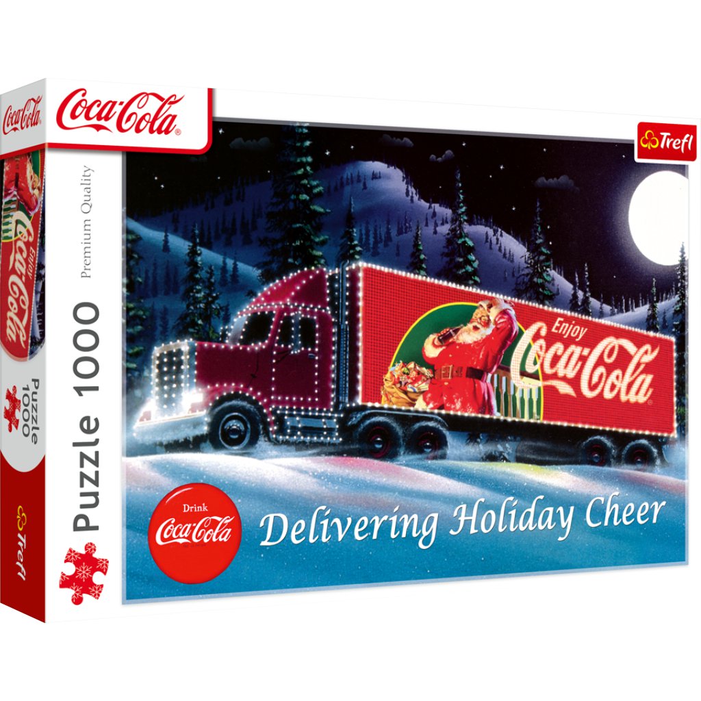 Coca-Cola Karácsonyi karaván 1000db-os prémium plusz puzzle - Trefl kép 1