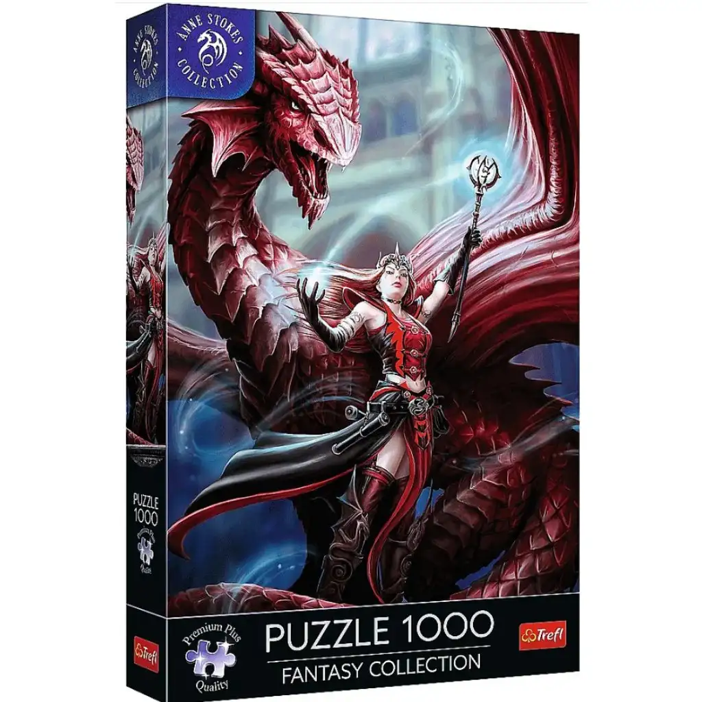 Anne Stokes: Skarlátvörös 1000db-os prémium plusz puzzle - Trefl kép 1