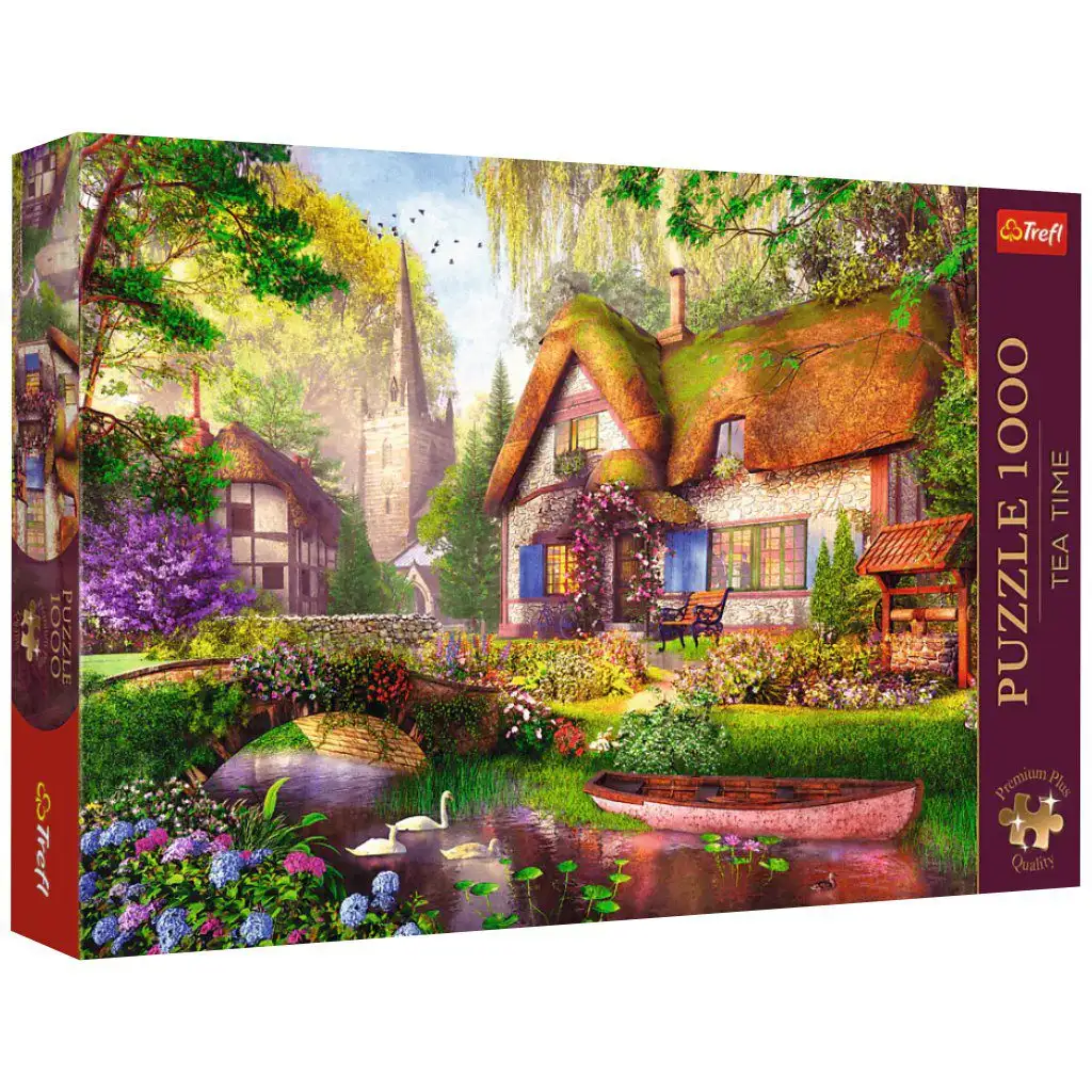 Erdei házikó 1000db-os prémium plusz puzzle - Trefl kép 1