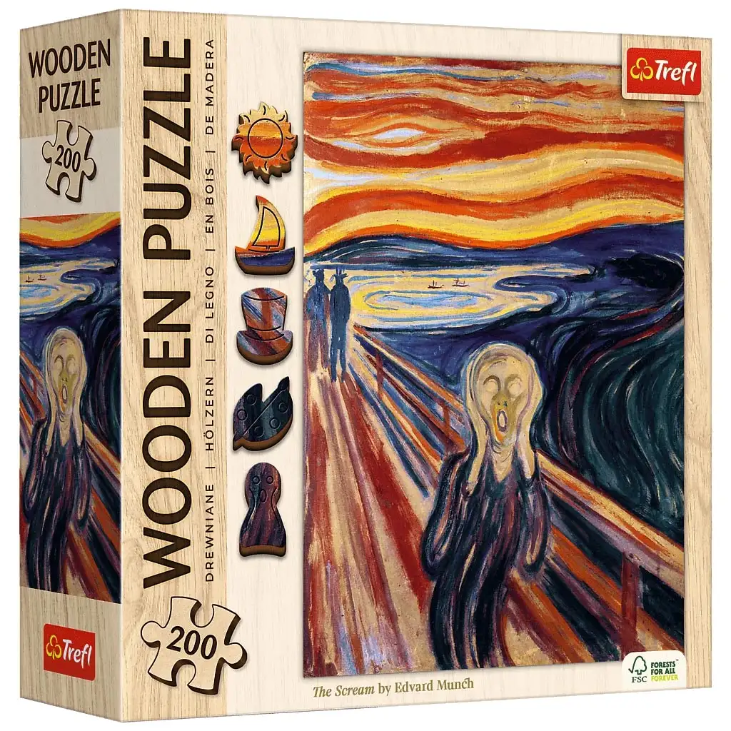 Edvard Munch: A sikoly 200db-os fa puzzle - Trefl kép 1