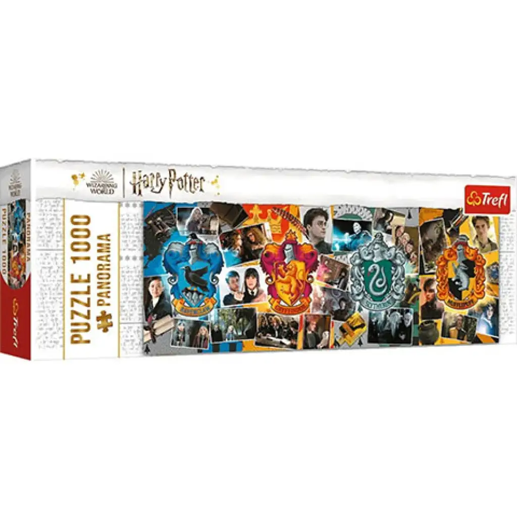 Wizarding World: Roxfort négy háza Panoráma puzzle 1000db-os - Trefl kép 1