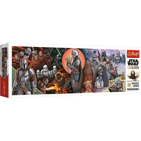 Star Wars: The Mandalorian Panoráma puzzle 1000db-os - Trefl kép 1