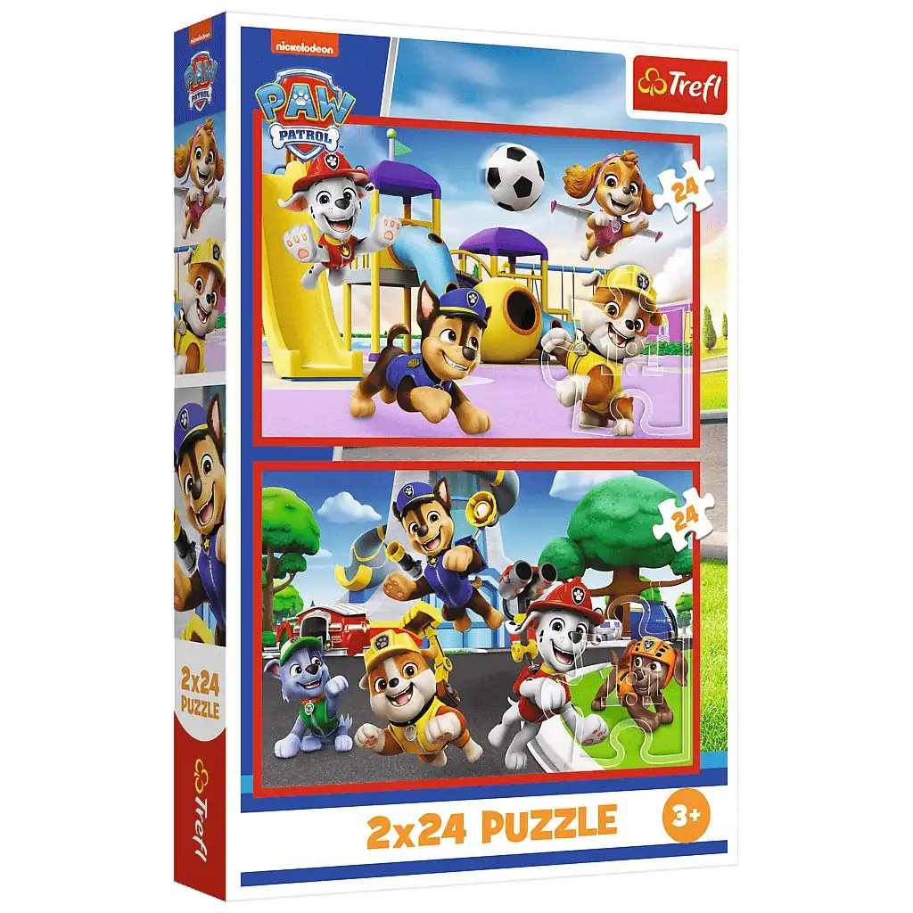 Mancs Őrjárat egy játékos nap 2x24db-os puzzle - Trefl kép 1