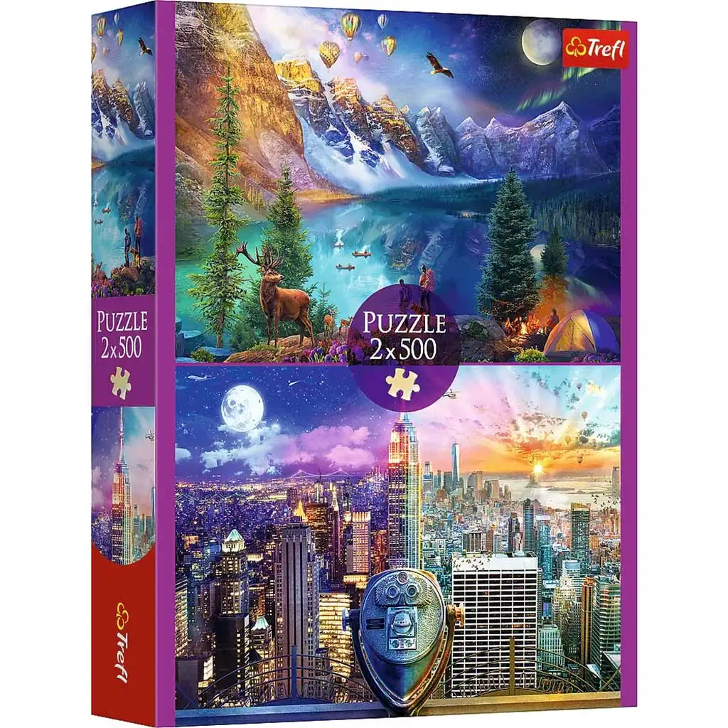 Amerikai körút 2x500db-os puzzle - Trefl kép 1