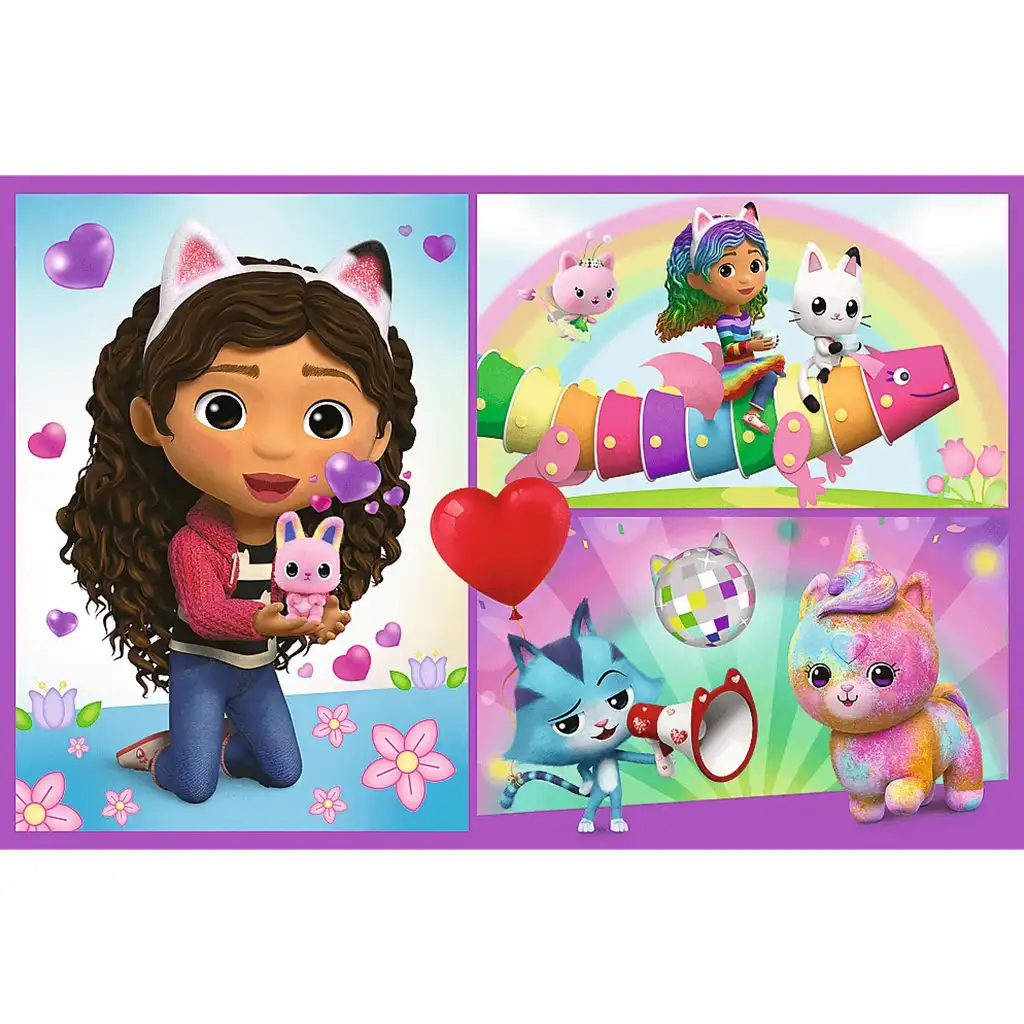 Gabi babaháza egy játékos nap 2x70db-os puzzle - Trefl kép 3