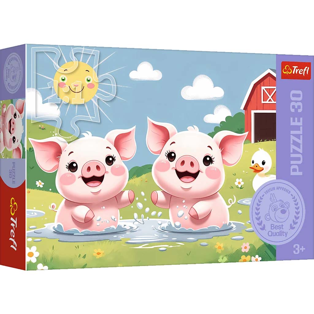 Boldog vidéki élet 30 db-os puzzle – Trefl kép 1