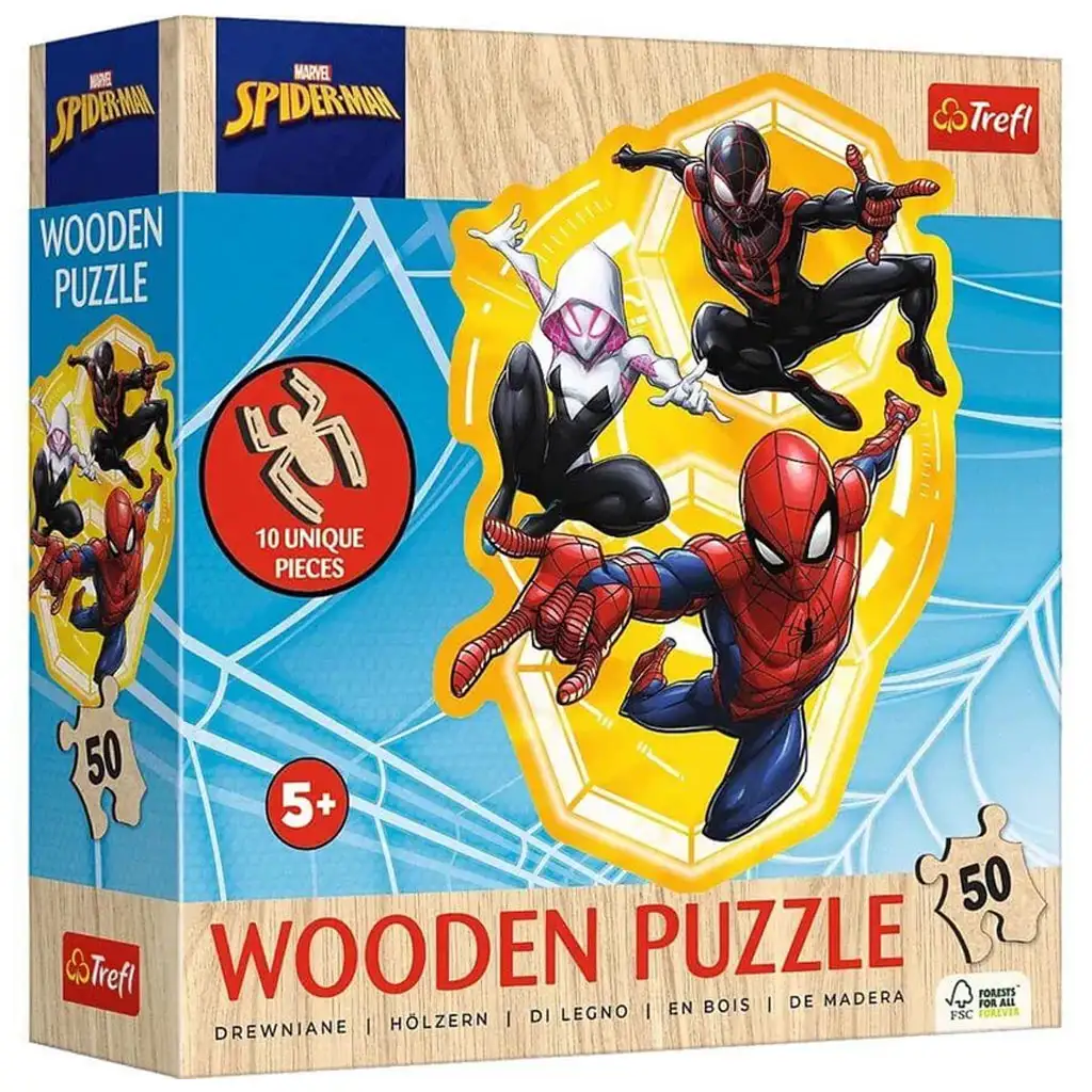 Pókember akcióban 50db-os fa puzzle - Trefl kép 1