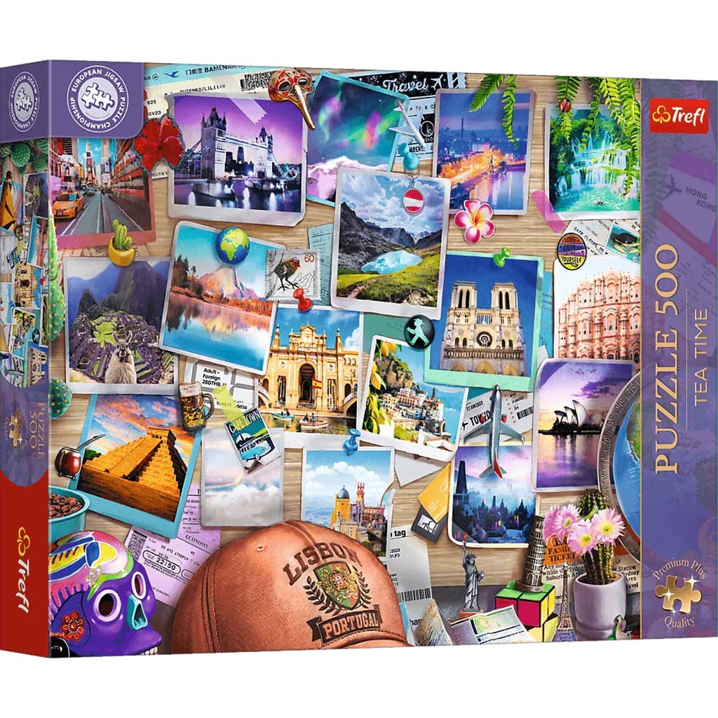 Puzzle EB: Az utazás emlékei 500db-os prémium puzzle – Trefl kép 1
