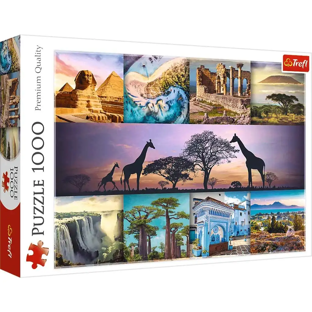 Afrika kollázs 1000db-os HQ puzzle kirakó - Trefl kép 1