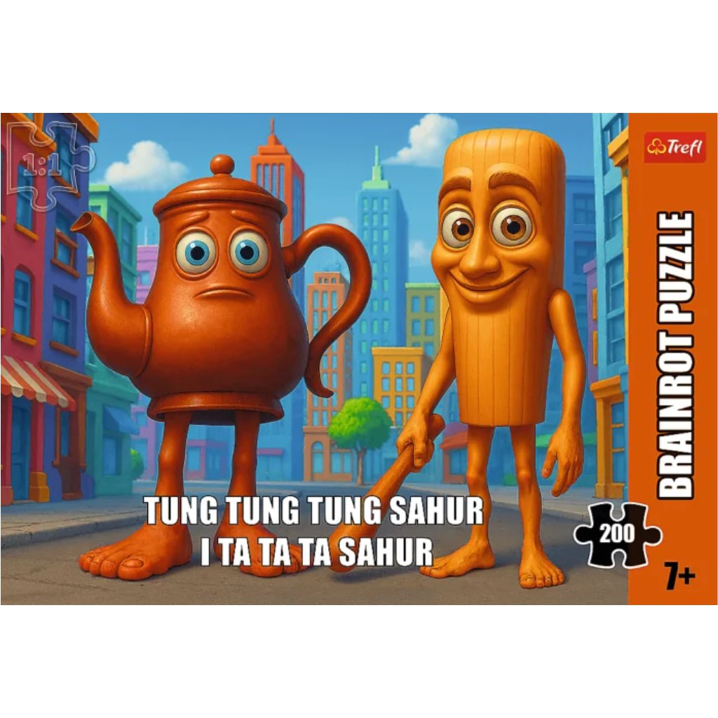Brainrot: Tung Tung Tung Sahur I Ta Ta Ta Sahur 200db-os puzzle kép 1