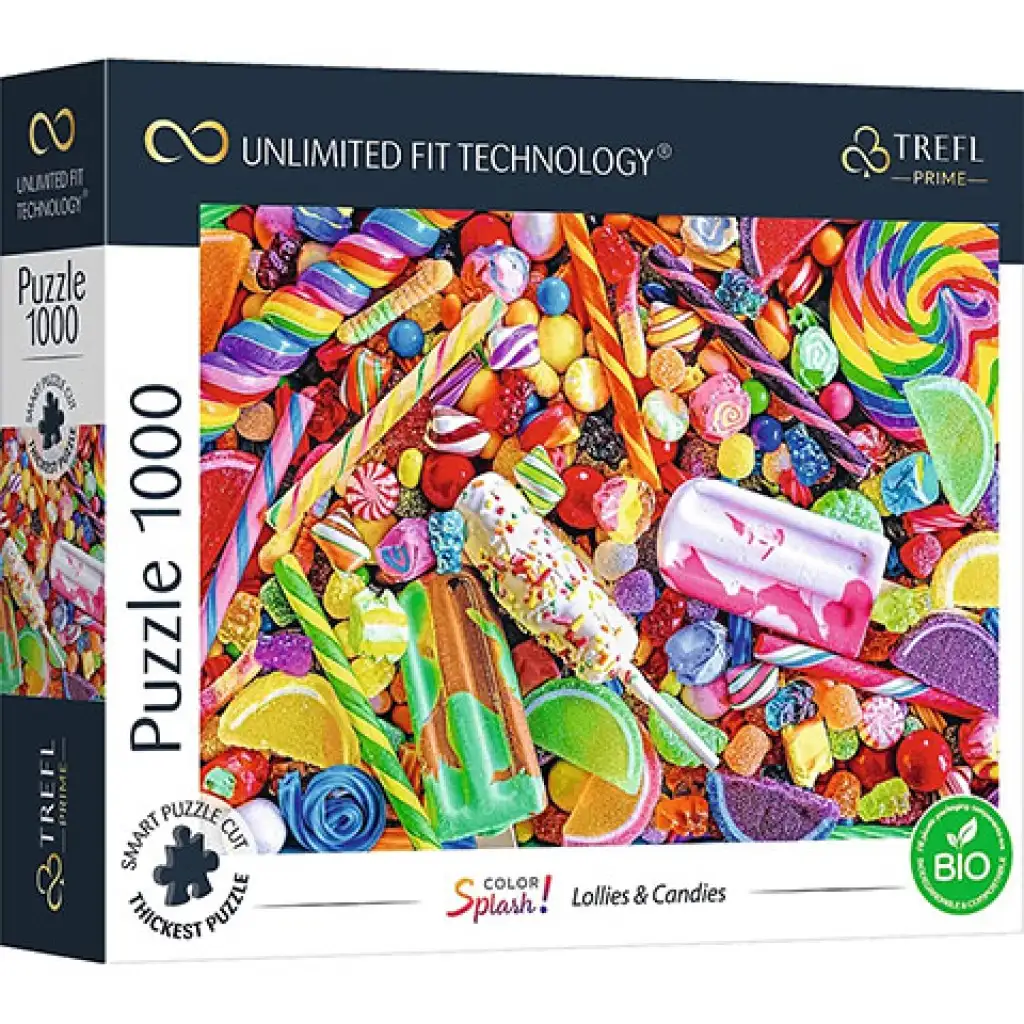 Color Splash Cukorkák és nyalókák 1000 db-os UFT puzzle - Trefl kép 1