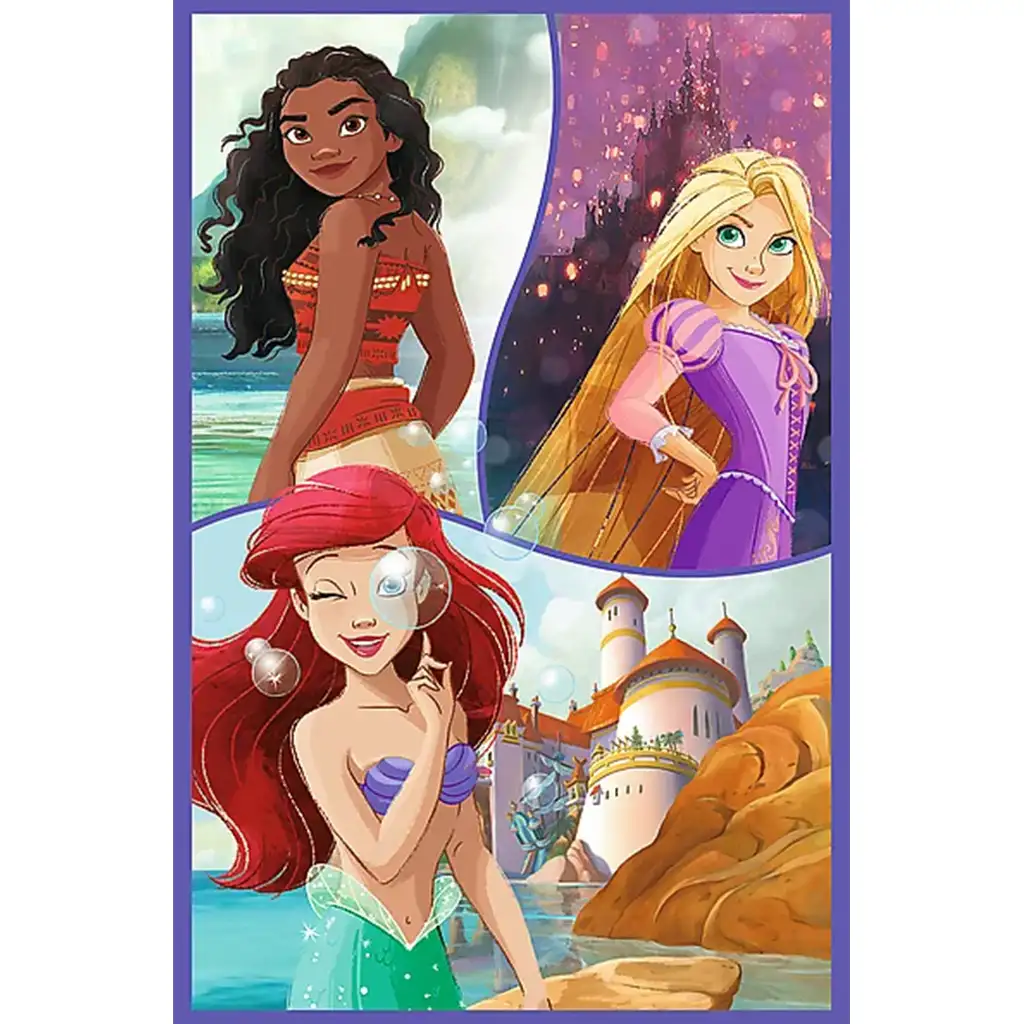 Disney hercegnő barátok 3x80db-os puzzle - Trefl kép 4