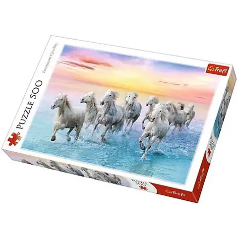 Galoppozó fehér lovak 500db-os puzzle - Trefl kép 1