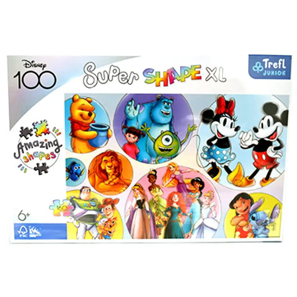 Disney Szereplők Színvilága 160db-os XL méretű puzzle - Trefl kép 1