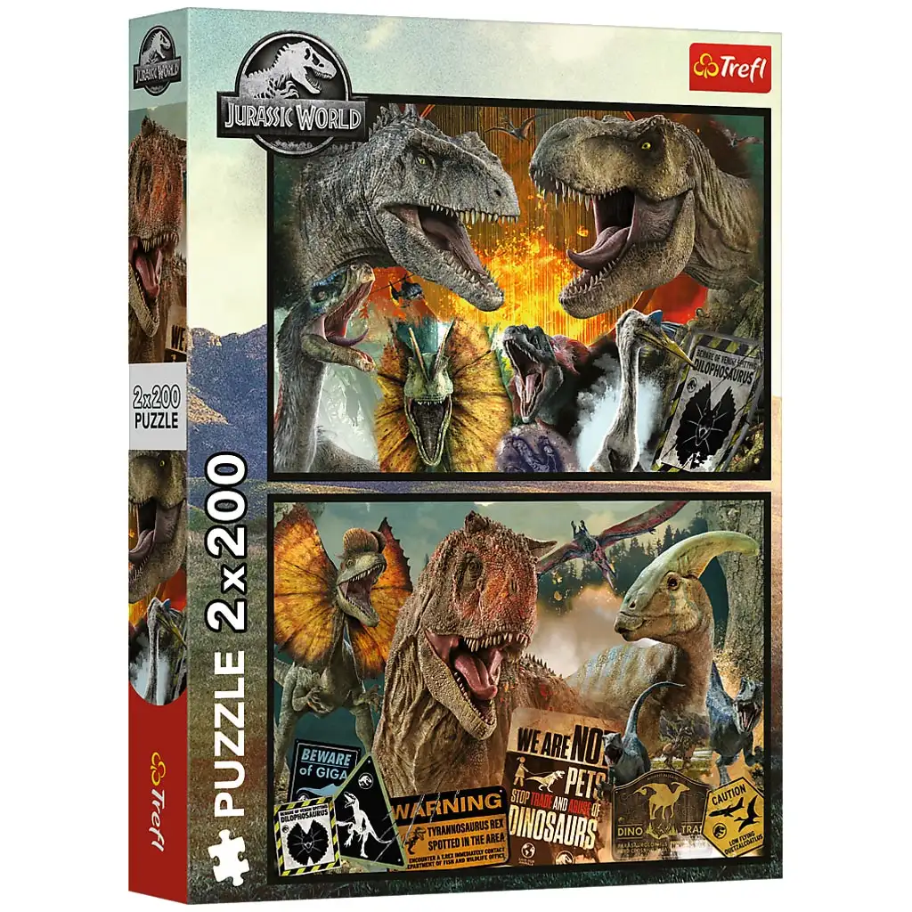 Jurassic World 2x200db-os puzzle - Trefl kép 1