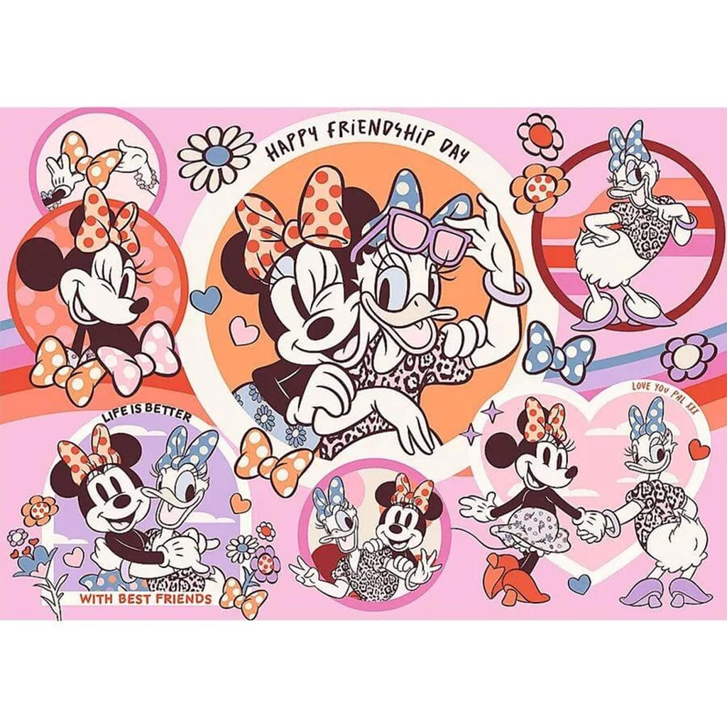 Minnie egér és Daisy kacsa legjobb barátok 200db-os puzzle - Trefl kép 2