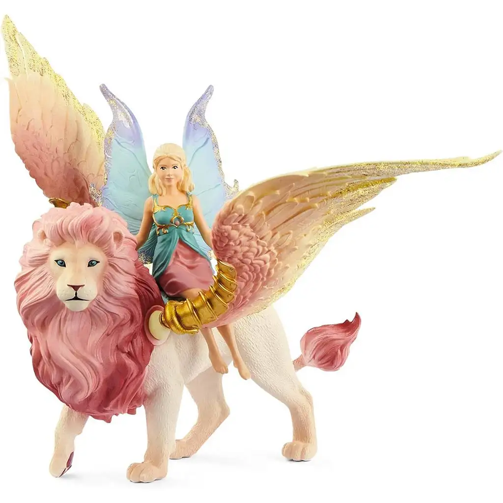 Schleich: Tündér szárnyas oroszlánon készlet (70714) kép 2