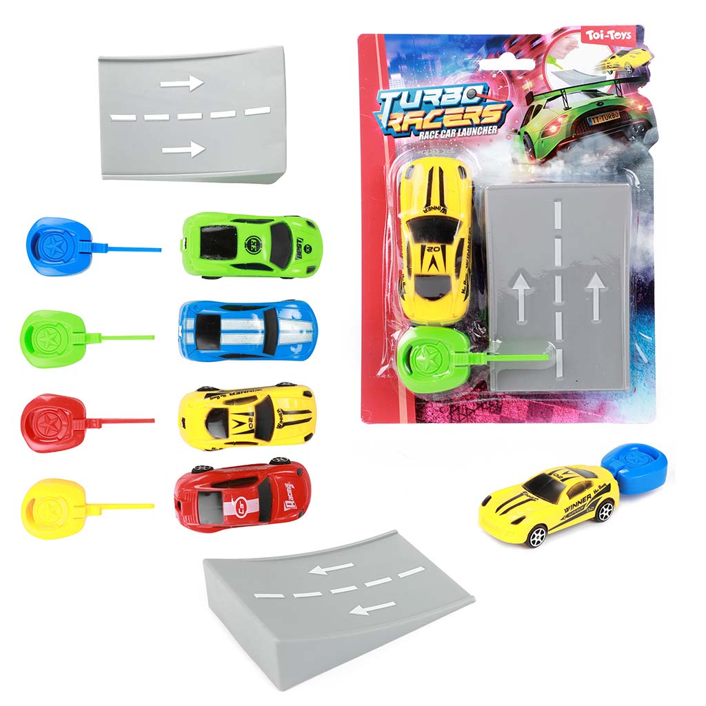 Turbo Racers Sportautó kilövővel többféle színben 1db kép 1