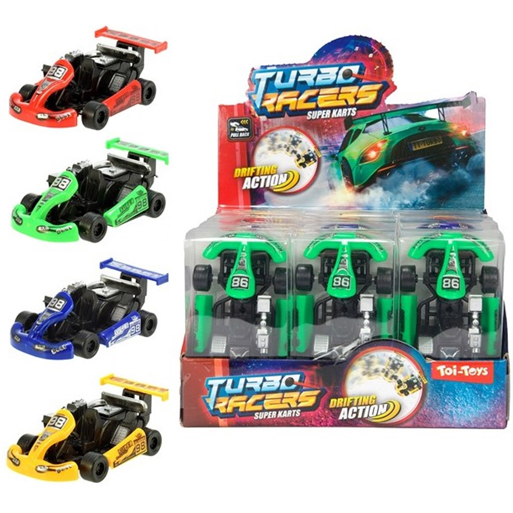 Turbo Racers Go-kart versenyautó többféle változatban 1db kép 1