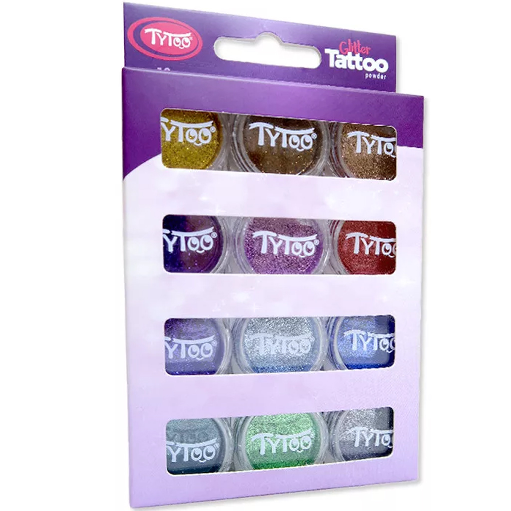 TyToo: Kiegészítő színek csillámpor szett 12x2,5ml kép 1
