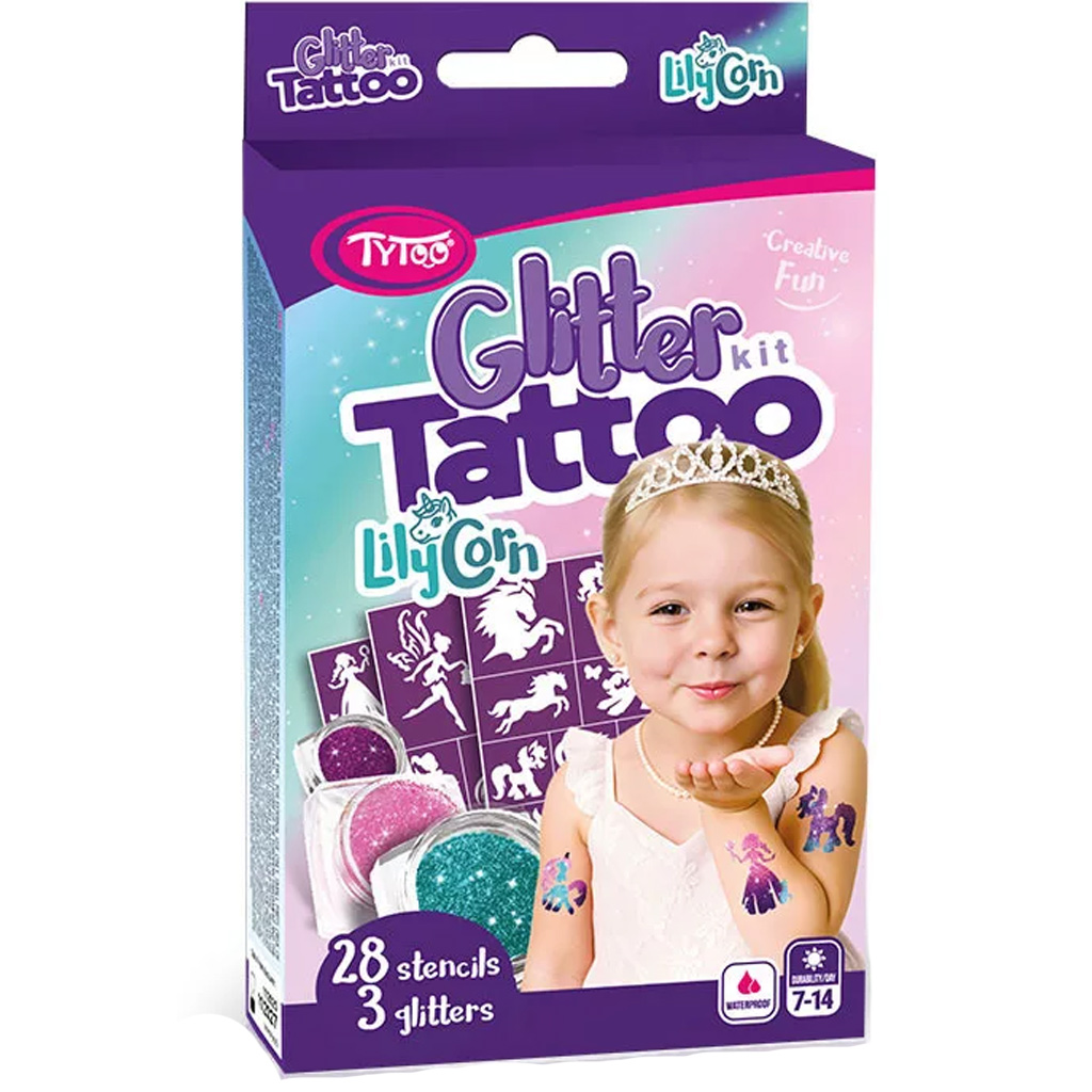 TyToo: LilyCorn csillámtetoválás szett kép 1