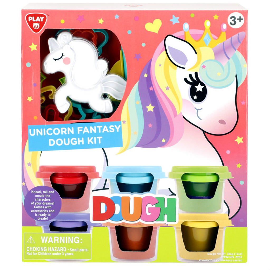 Playgo: Unikornis színes gyurma szett 6x56g kép 1