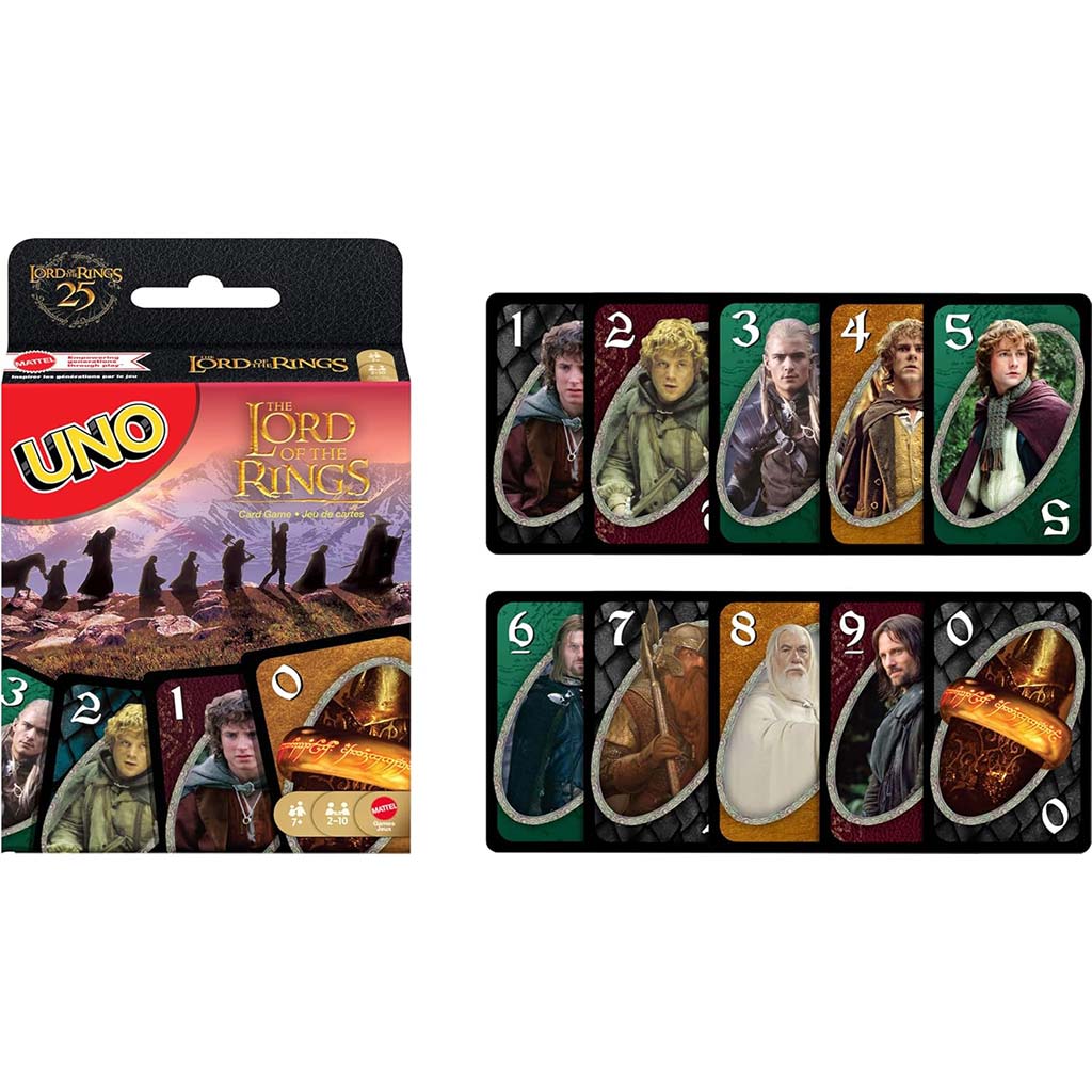 UNO Gyűrűk Ura kártyajáték - Mattel kép 2
