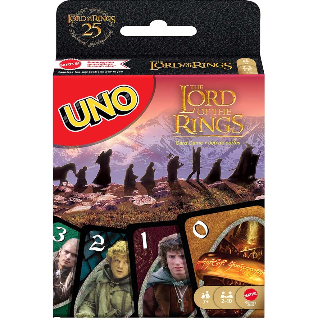 UNO Gyűrűk Ura kártyajáték - Mattel kép 1