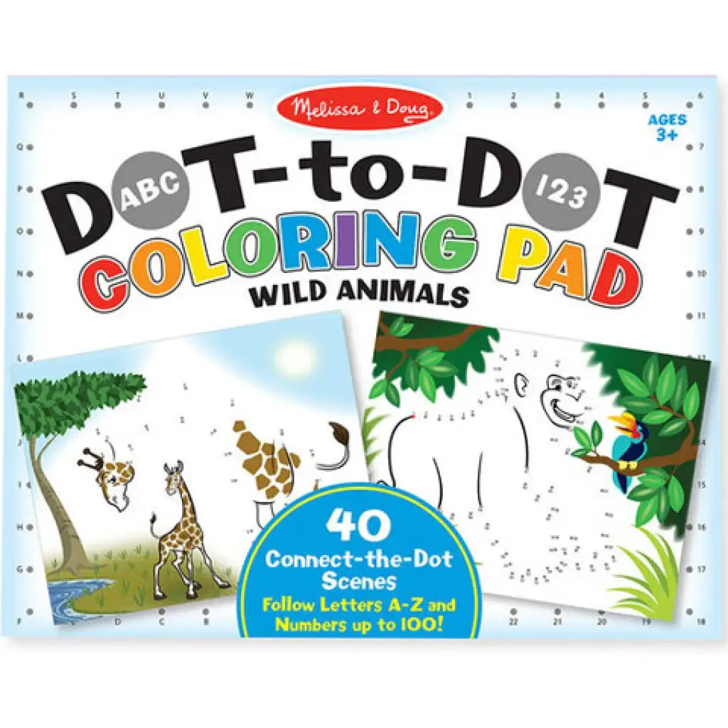 Vadállatok pontösszekötös rajzfüzet - Melissa & Doug kép 1