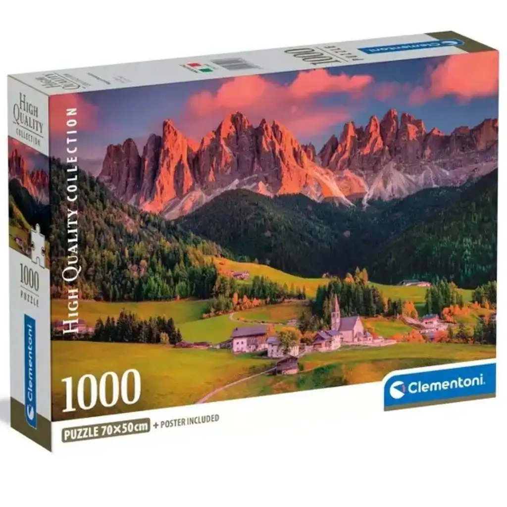 Varázslatos dolomitok 1000 db-os HQC puzzle poszterrel - Clementoni kép 1