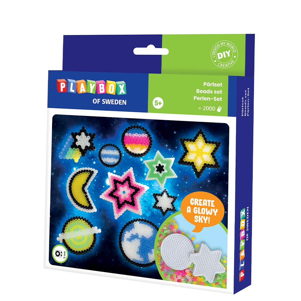 PlayBox: 5mm-es MIDI vasalható gyöngy Starry Sky 2000db-os szett kép 1