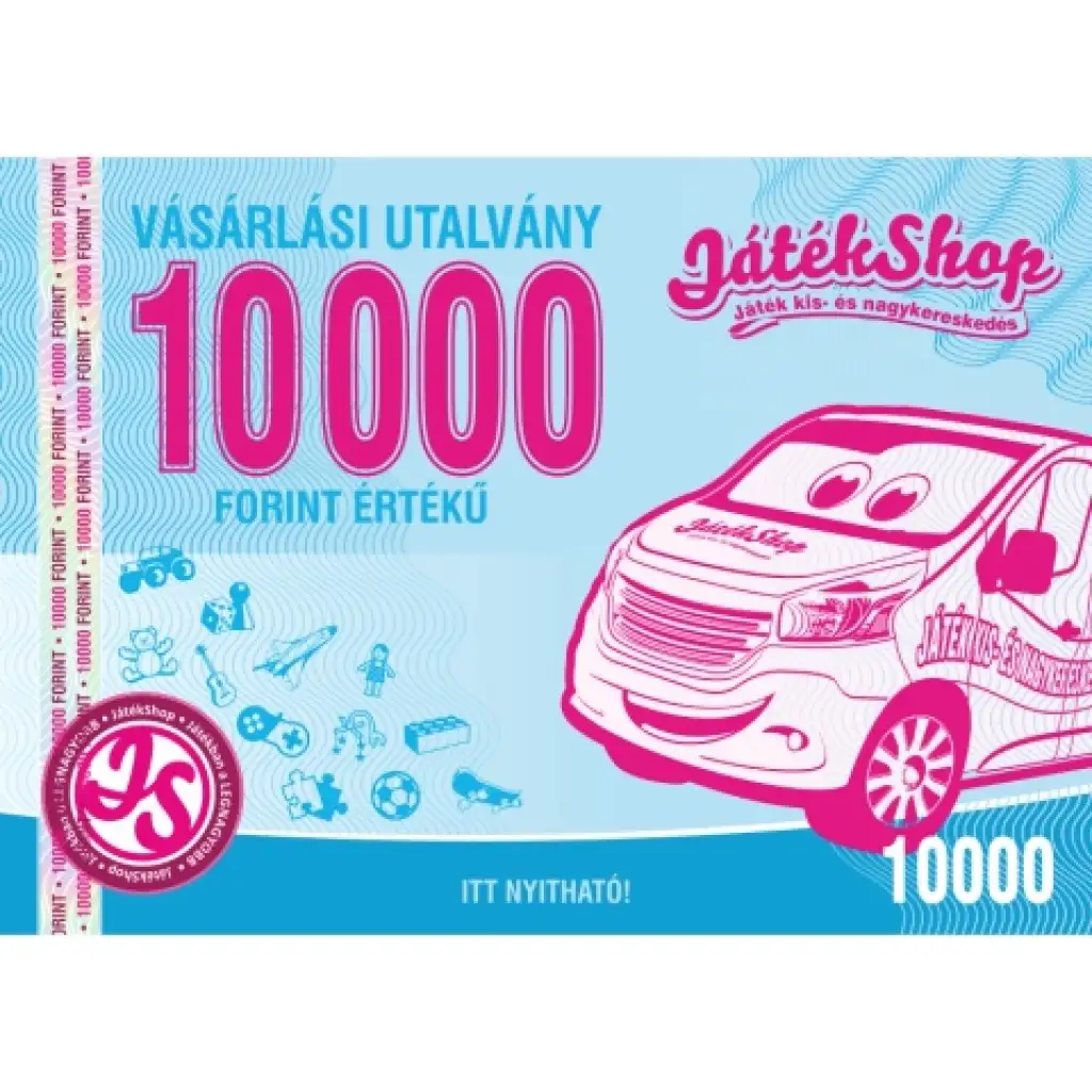 Vásárlási utalvány 10 000 Ft értékben kép 1