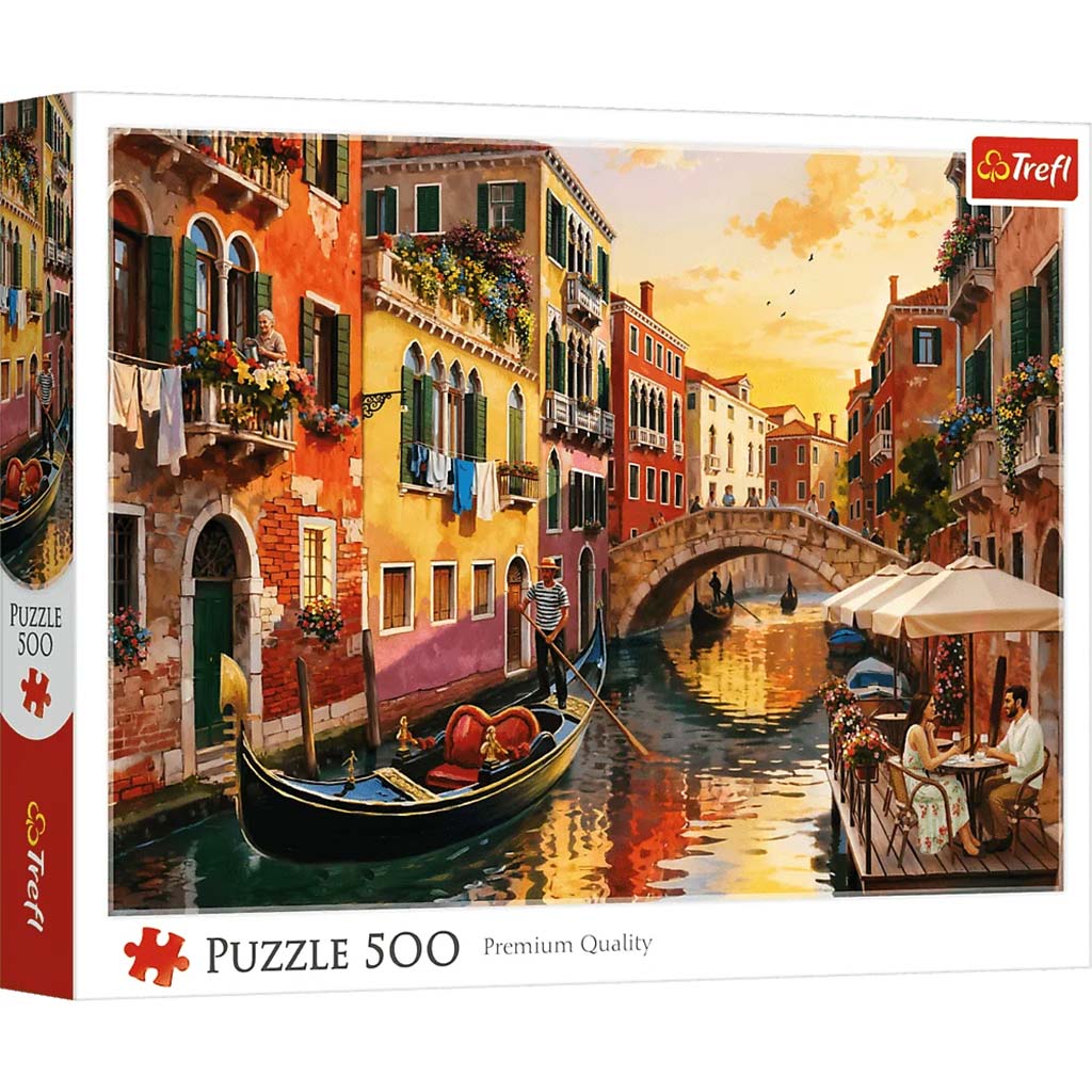 Velence naplementekor Premium Quality 500 db-os puzzle – Trefl kép 1