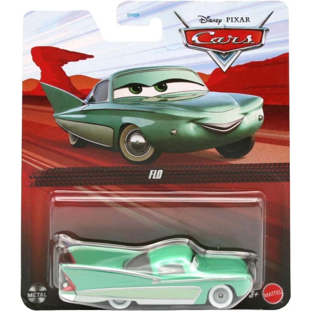 Verdák 3: Flo karakter zöld kisautó 1/55 - Mattel kép 1