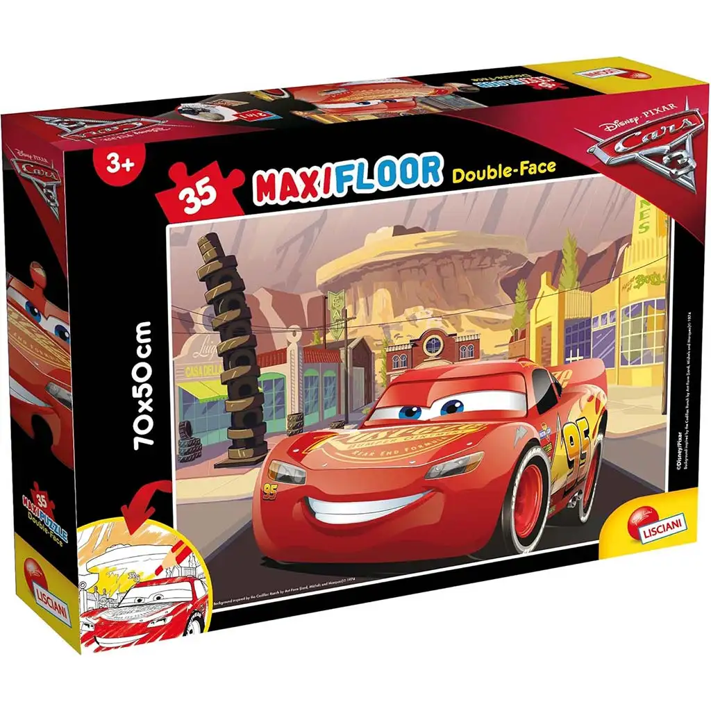 Verdák 2 az 1-ben maxi 35db-os puzzle és színező 70x50cm - Lisciani kép 1